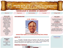 Tablet Screenshot of nktdegreecollege.org